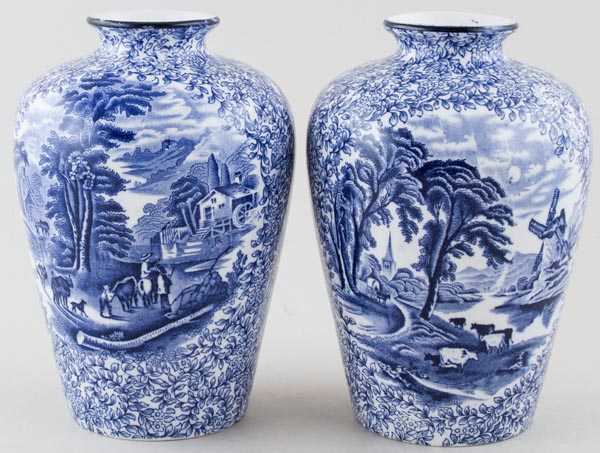 Vases Pair c1920s